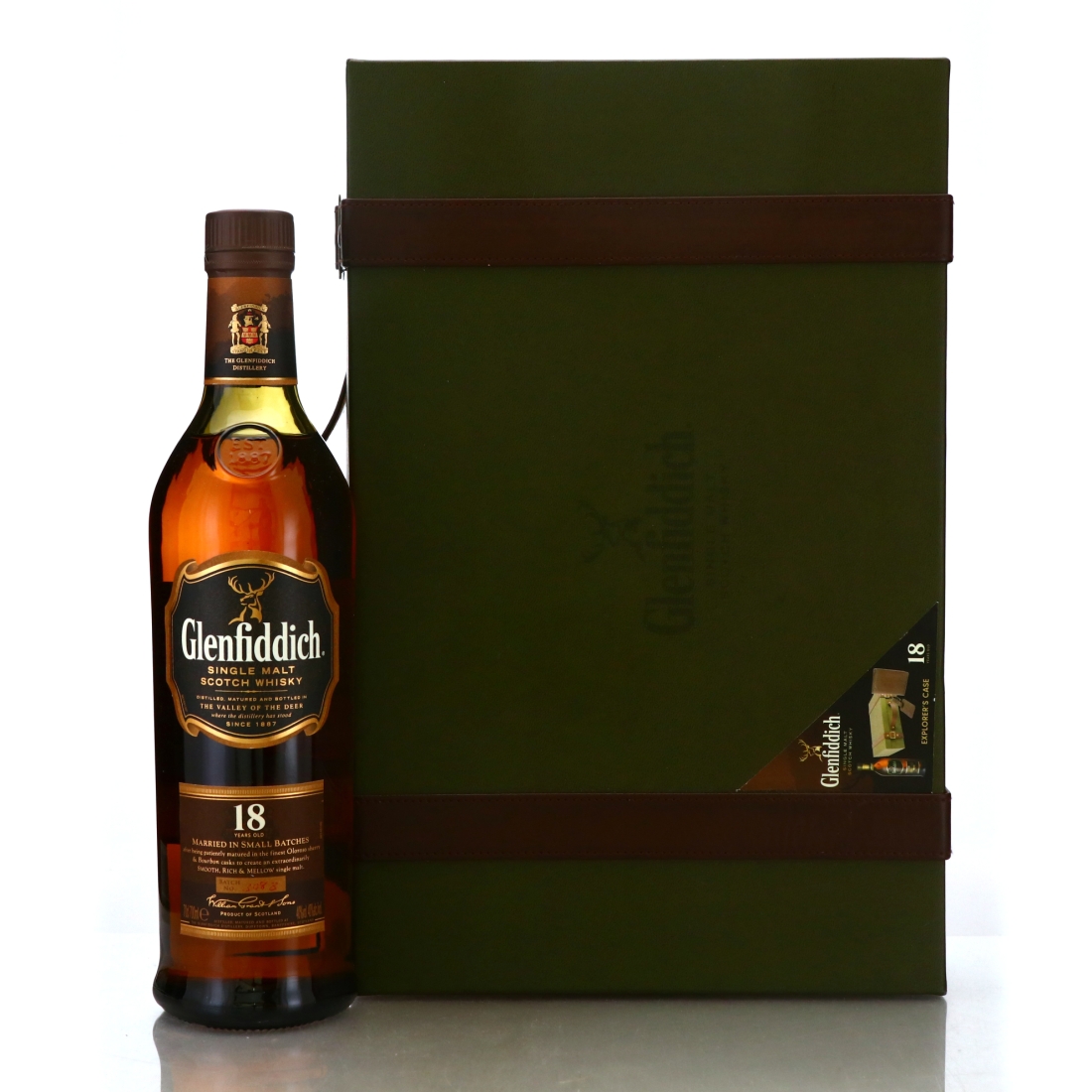 Glenfiddich 18 Year Old Explorer's Case pre-2014
