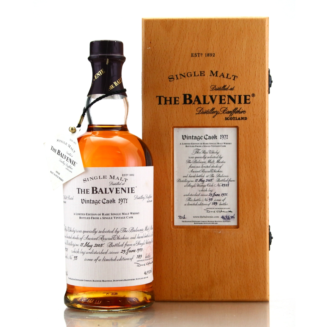 Balvenie 1971 Single Cask #8921