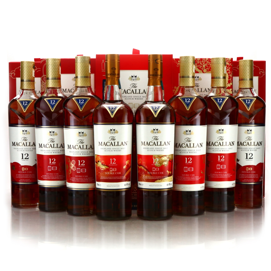 Macallan 12 Year Old Double Cask 8 x 70cl / Chinese New Year 2018-2021