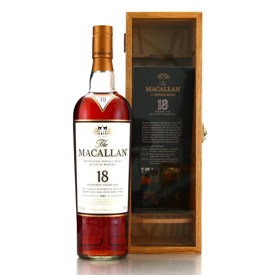 Macallan 1989 18 Year Old 75cl / US Import