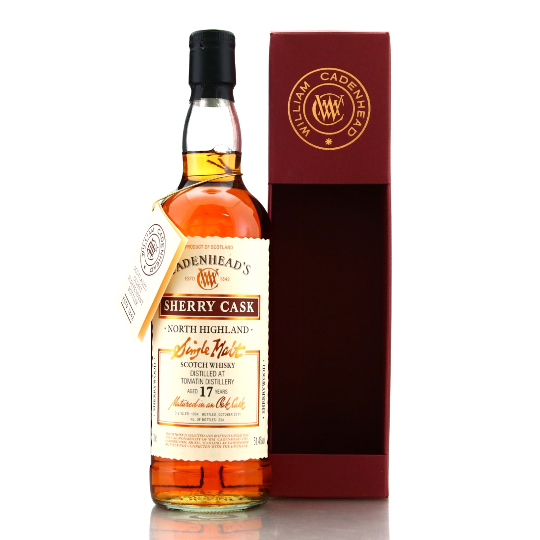 Tomatin 1994 Cadenhead's 17 Year Old Sherry Cask