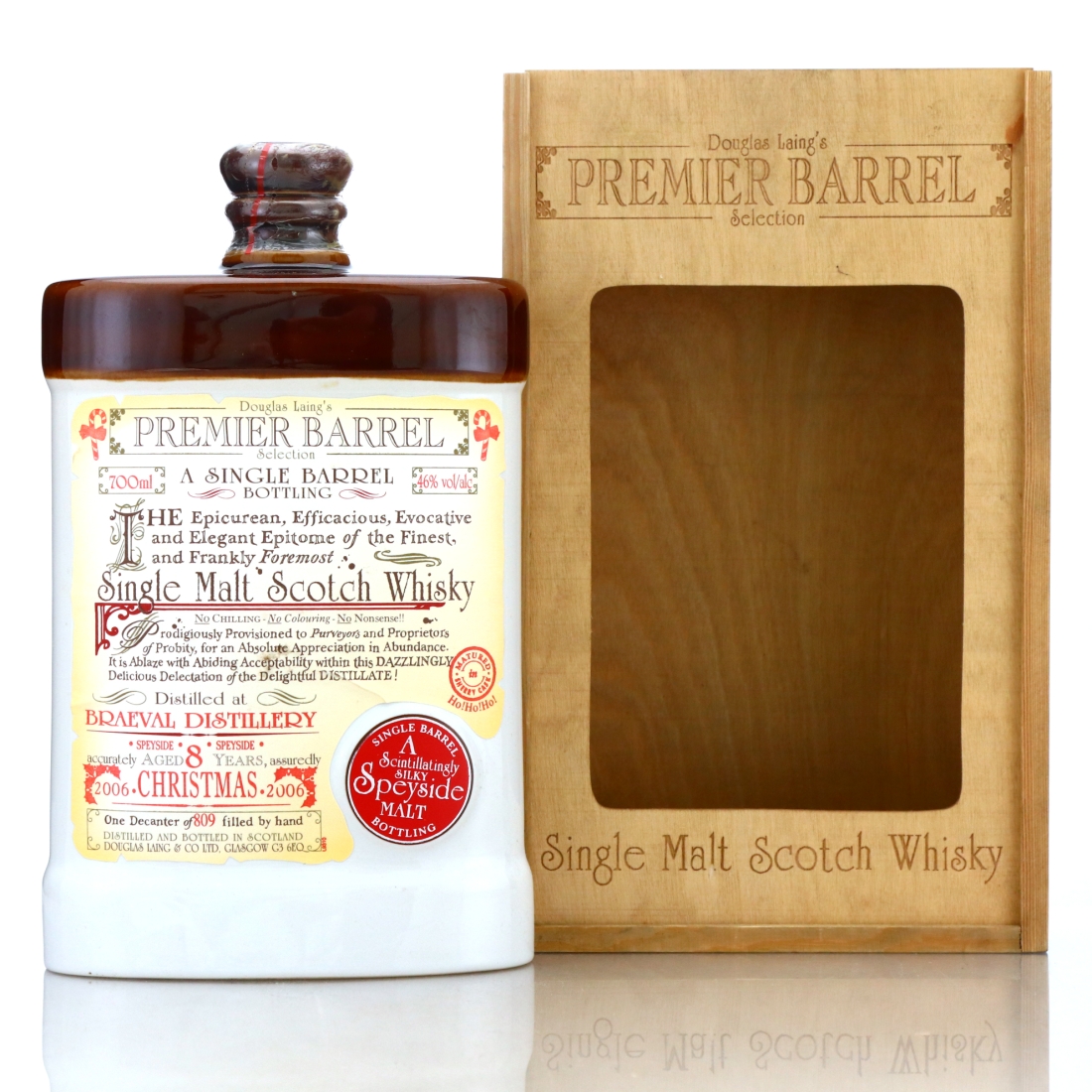 Braeval 8 Year Old Douglas Laing Premier Barrel / Christmas 2006