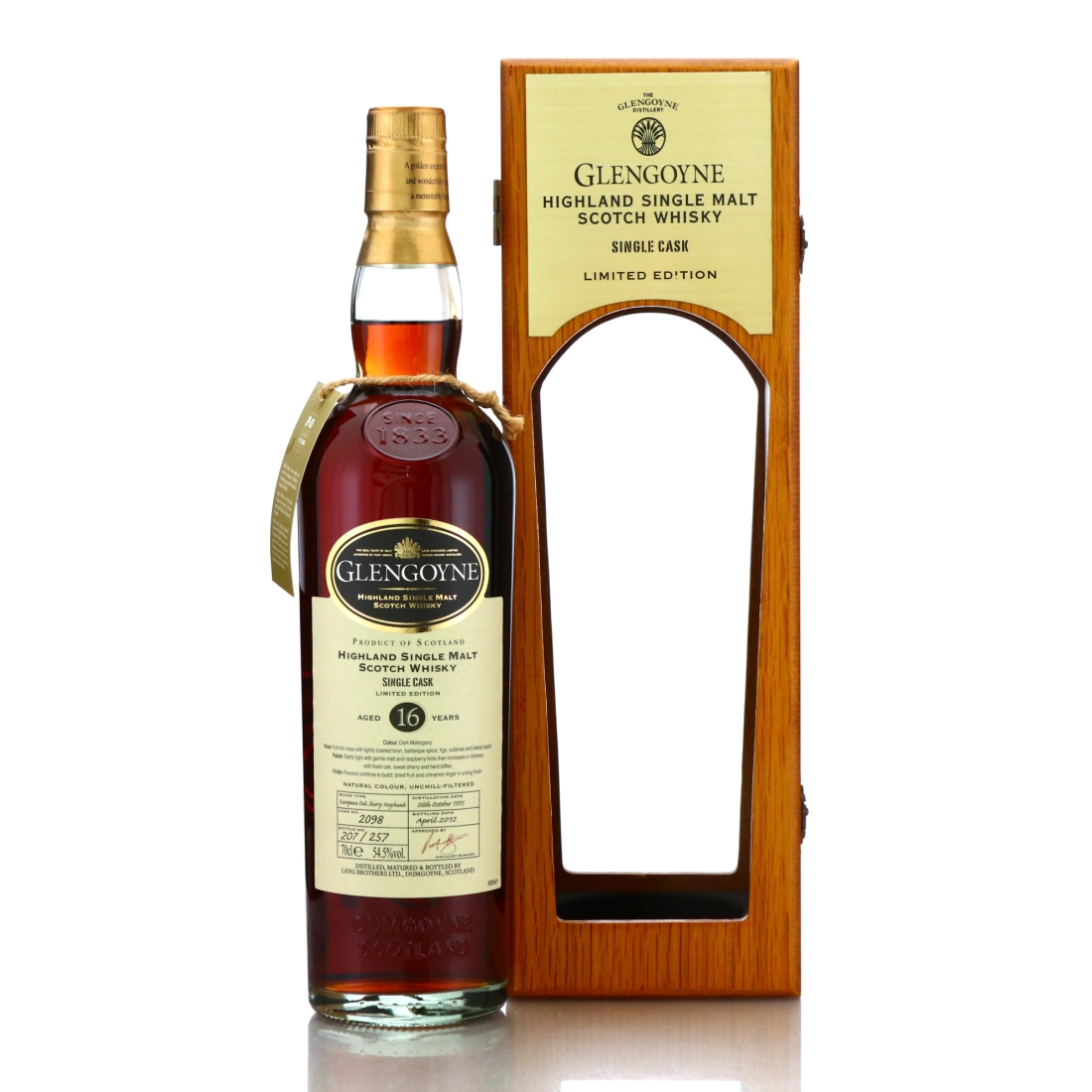 Glengoyne 1995 Single Sherry Cask 16 Year Old #2098 / P&O 175th Anniversary