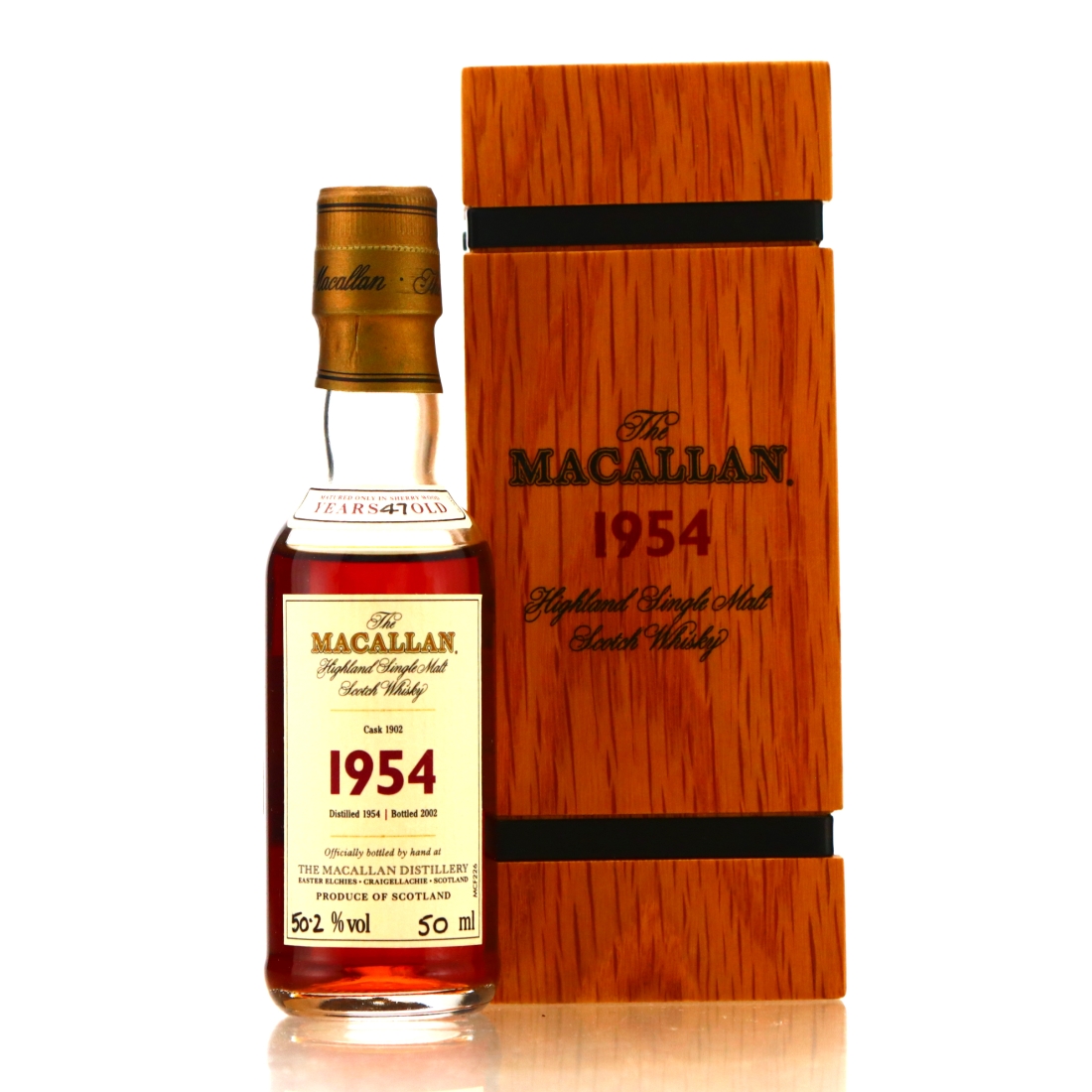 Macallan 1954 Fine and Rare 47 Year Old #1902​​​​​​​ Miniature