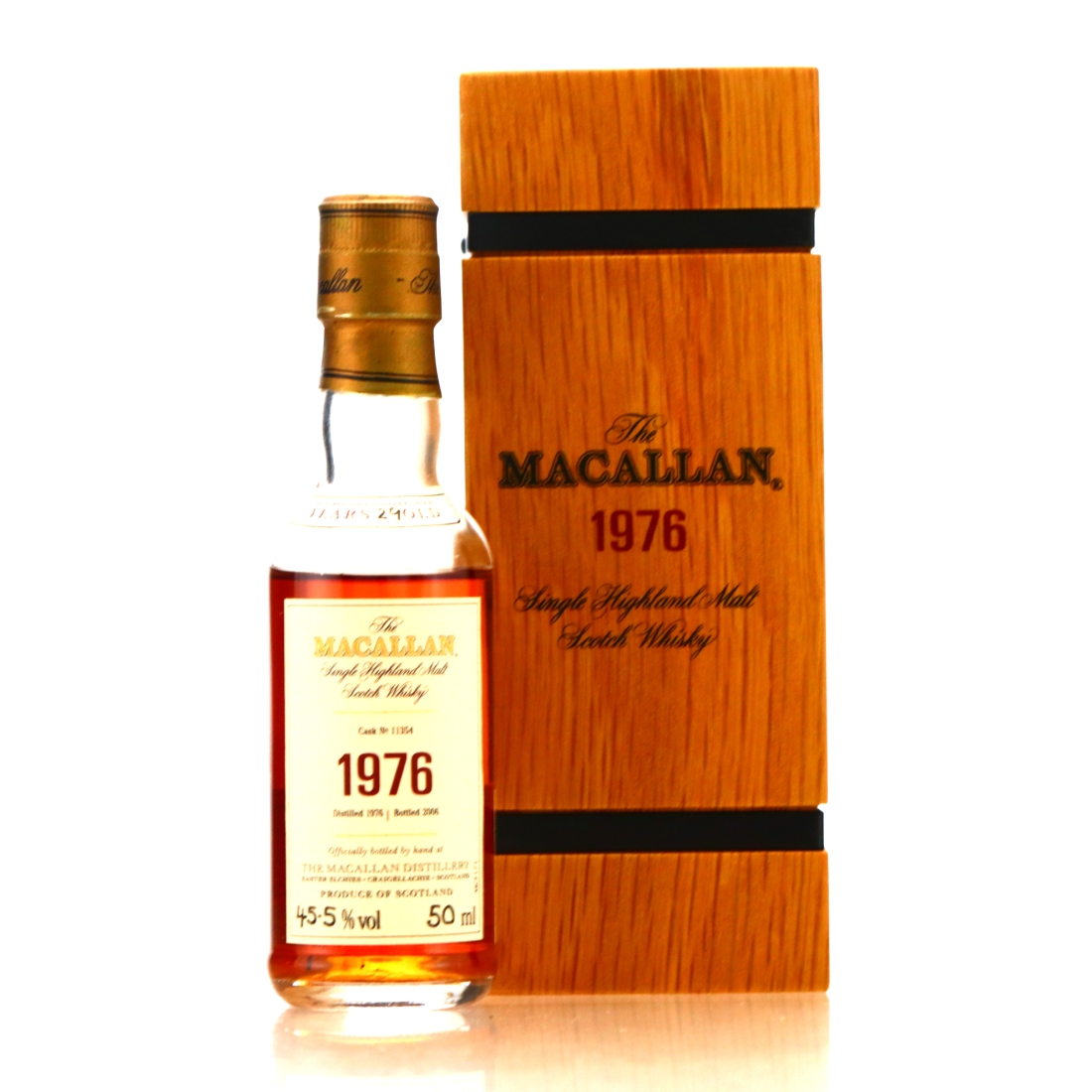 Macallan 1976 Fine and Rare 29 Year Old #11354 Miniature