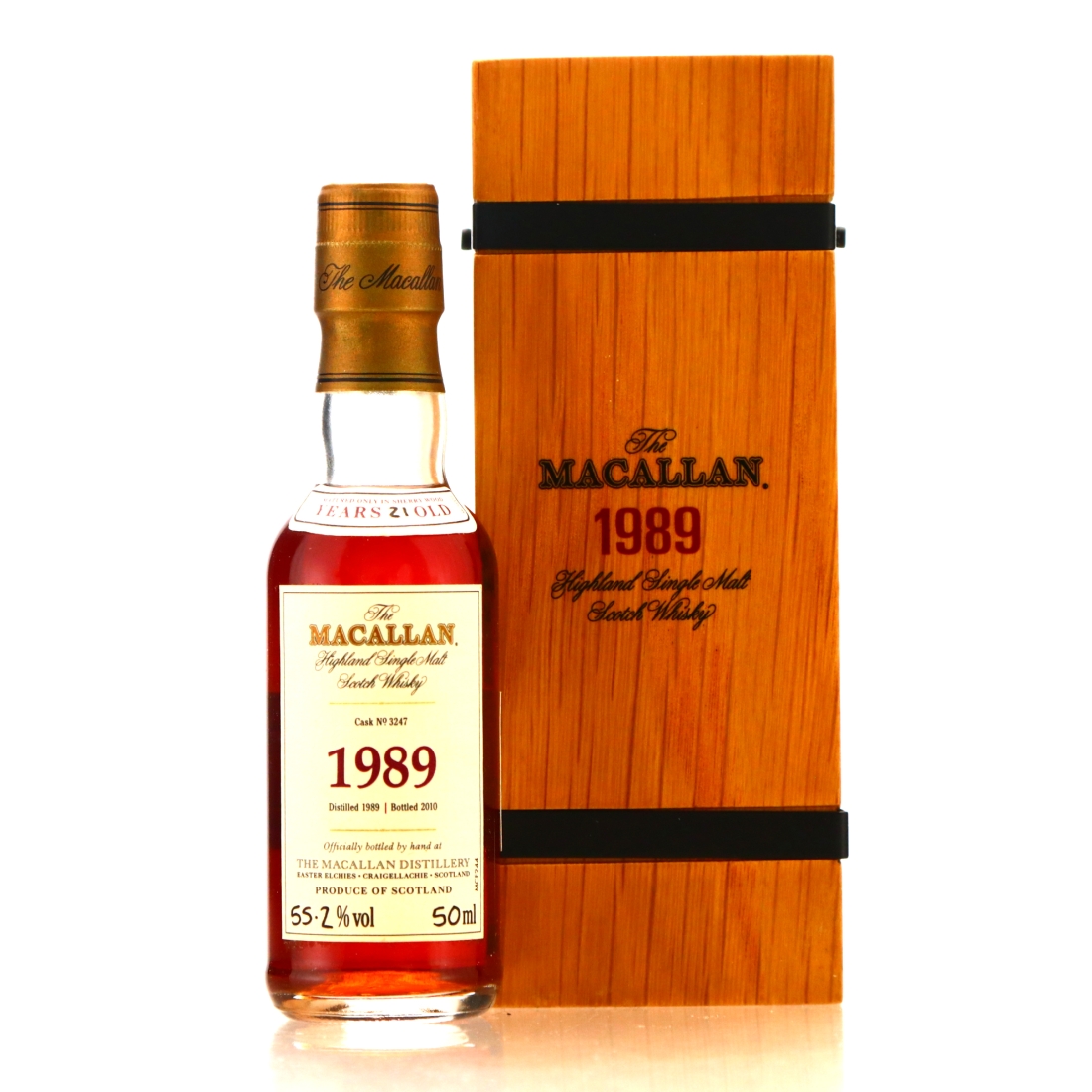 Macallan 1989 Fine and Rare 21 Year Old #3247 Miniature