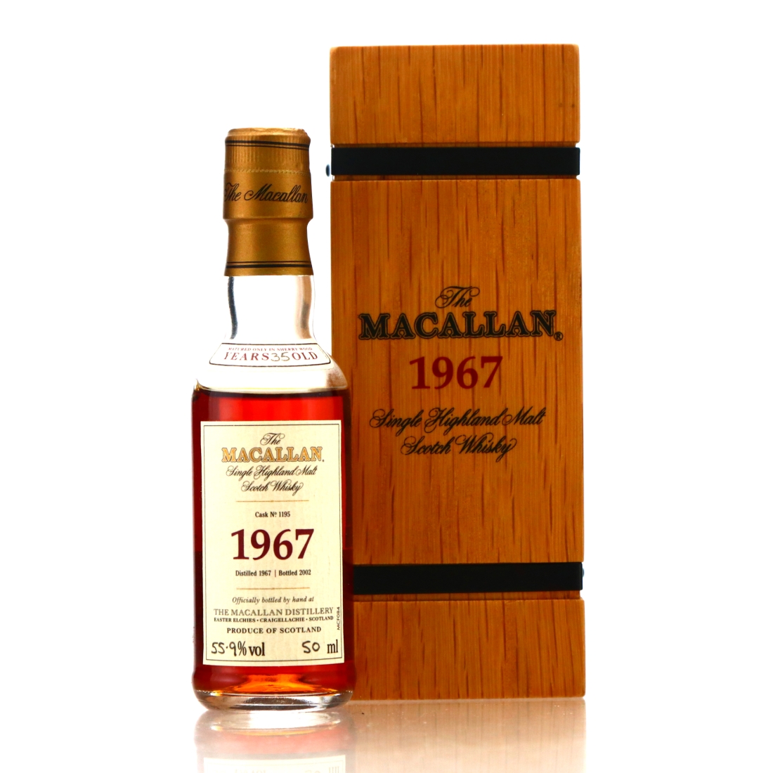 Macallan 1967 Fine and Rare 35 Year Old #1195 Miniature