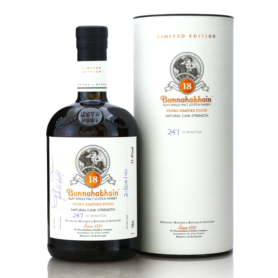 Bunnahabhain 18 Year Old Pedro Ximenez Finish / Feis Ile 2010