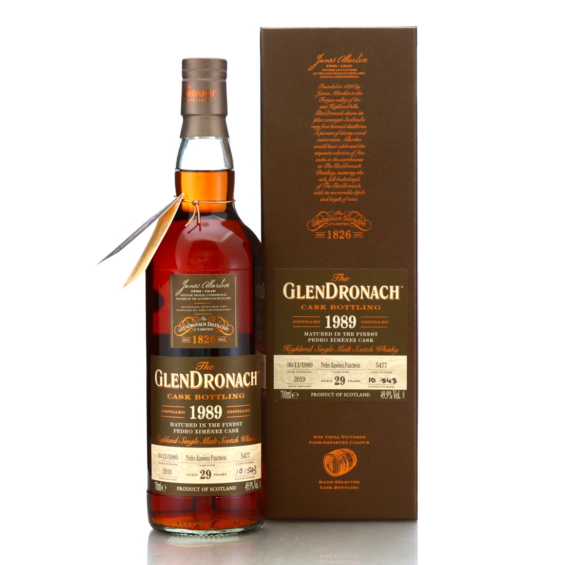 Glendronach 1989 Single PX Cask 29 Year Old #5477 / Malaysia