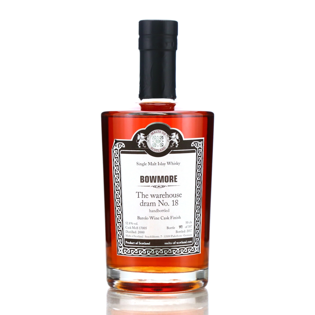 Bowmore 2000 Malts of Scotland Barolo Finish 50cl / The Warehouse Dram No.18