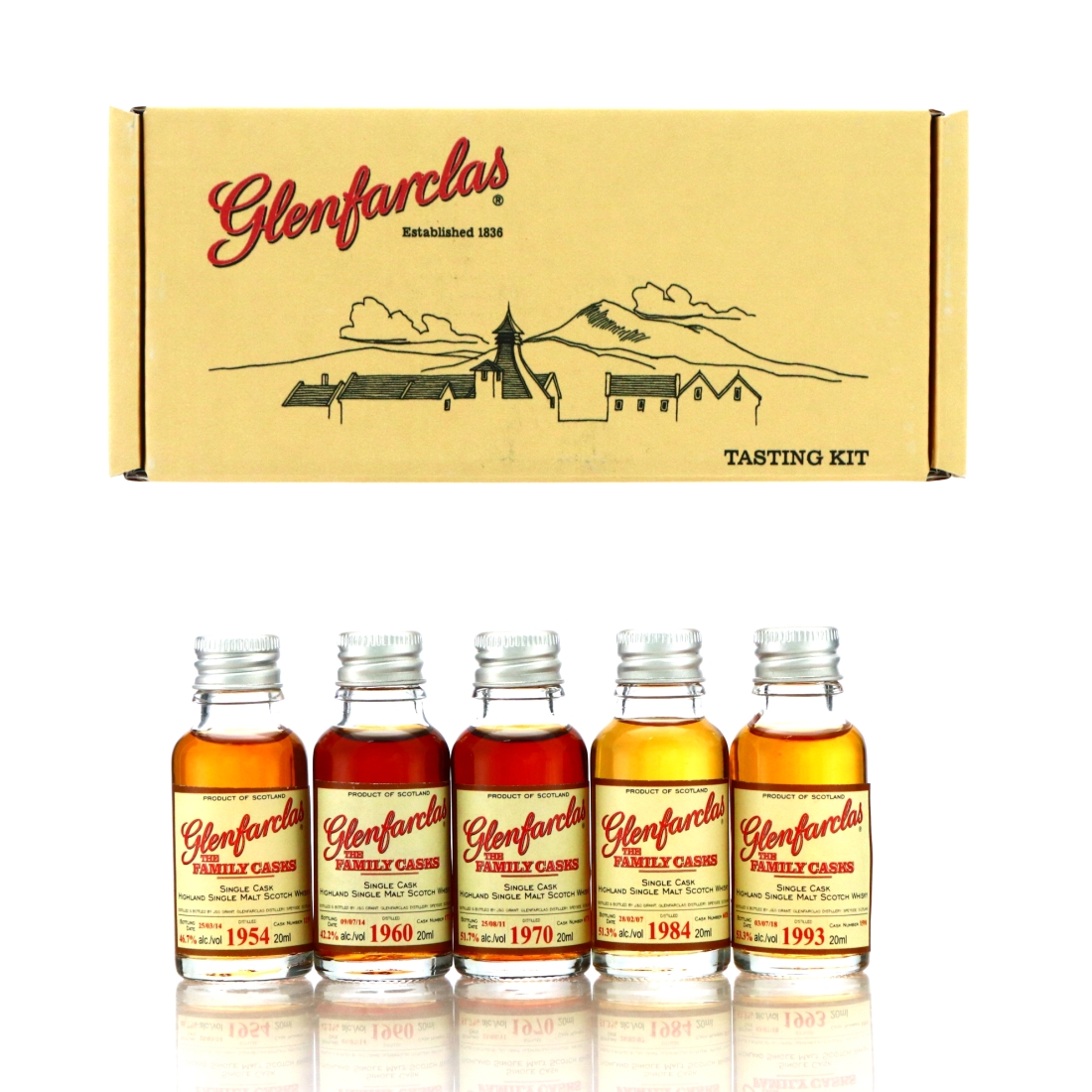 Glenfarclas Five Decades of Family Casks Sample x 5