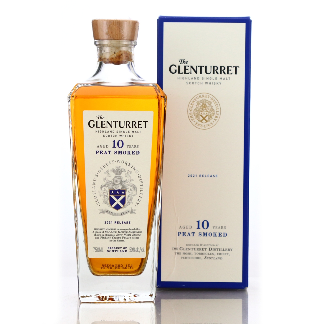 Glenturret 10 Year Old Peat Smoked 2021 Release 75cl / US Import