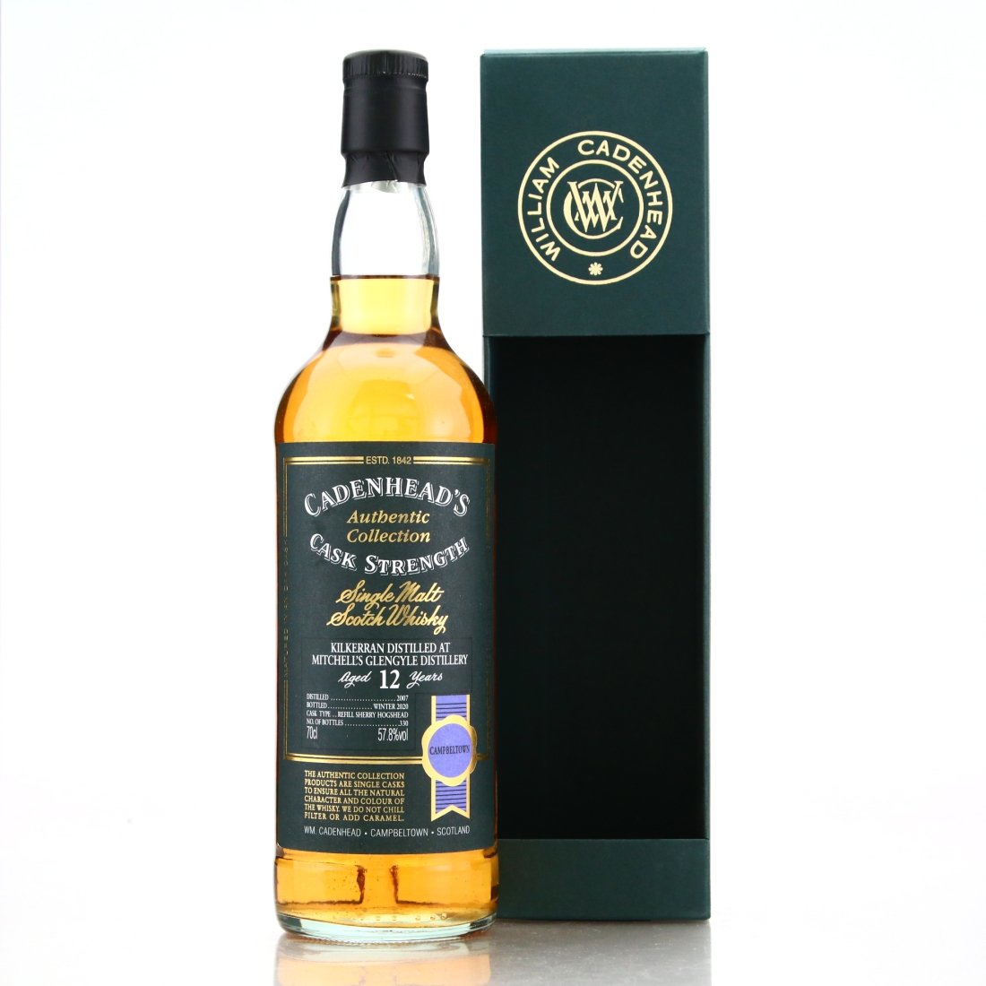Kilkerran 2007 Cadenhead's 12 Year Old
