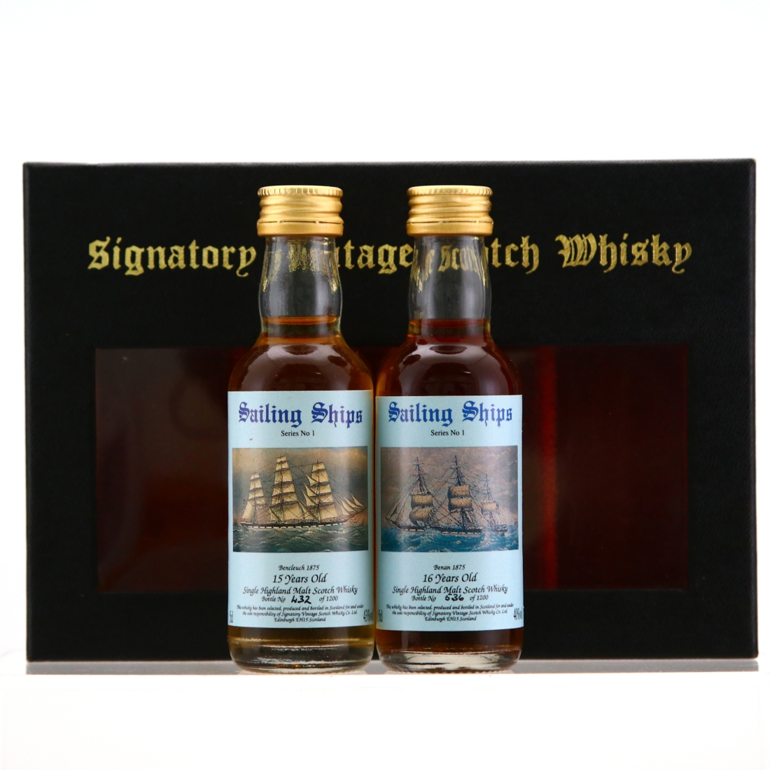 Signatory Vintage Sailing Ships Miniatures x 2