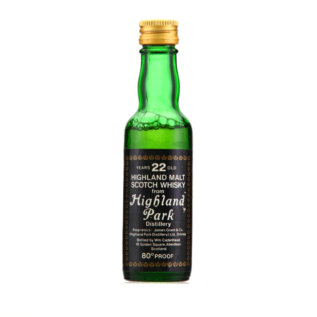 Highland Park 22 Year Old Cadenhead's Miniature 1970s