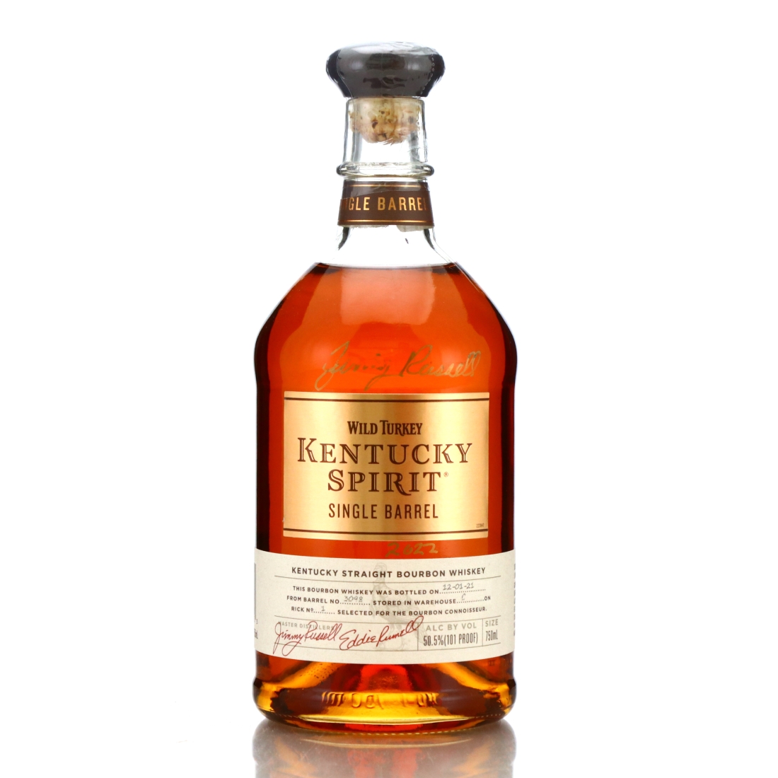 Wild Turkey Kentucky Spirit Single Barrel 2021 / Signed by Jimmy Russell