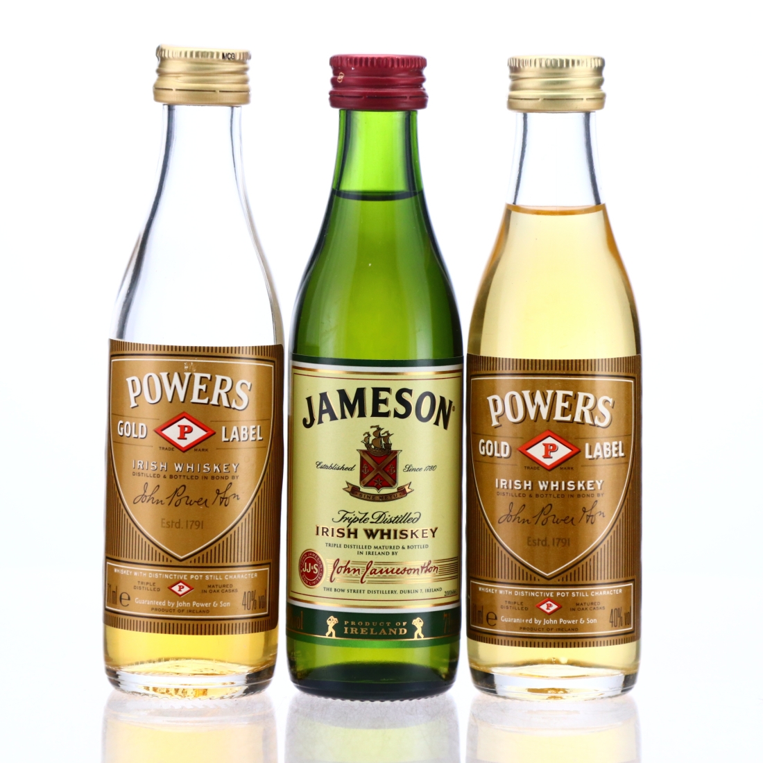 John Power & Son Gold Label and Jameson 3 x 7.1cl