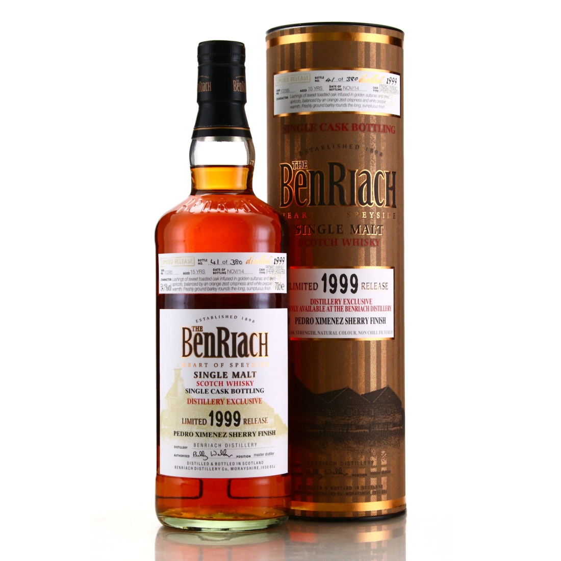 Benriach 1999 Single PX Cask Finish 15 Year Old #10285