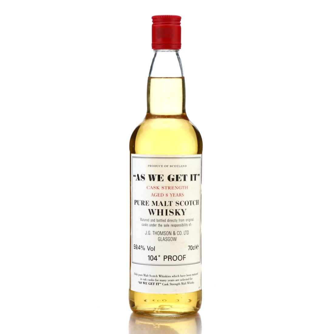 As We Get It 8 Year Old Pure Malt Scotch Whisky / 59.4%
