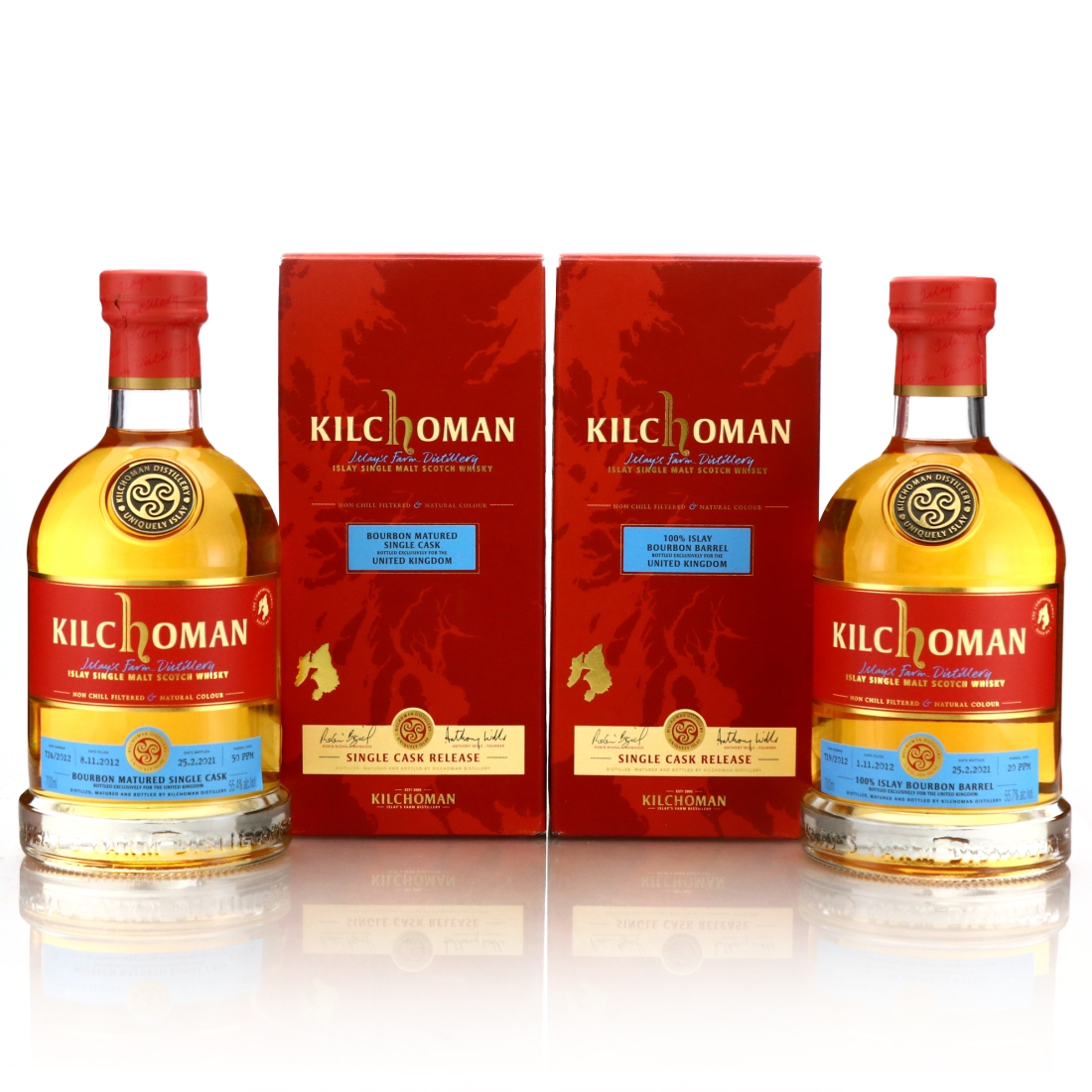 Kilchoman 2012 Comparison Series Batch #1 2 x 70cl / UK 