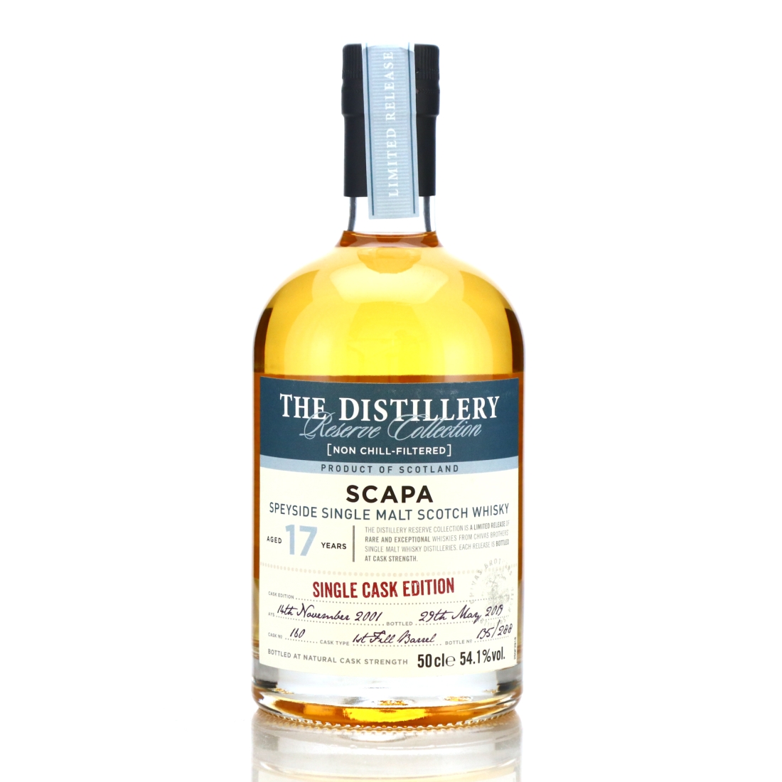 Scapa 2001 Reserve Collection 17 Year Old 50cl / Single Cask Edition