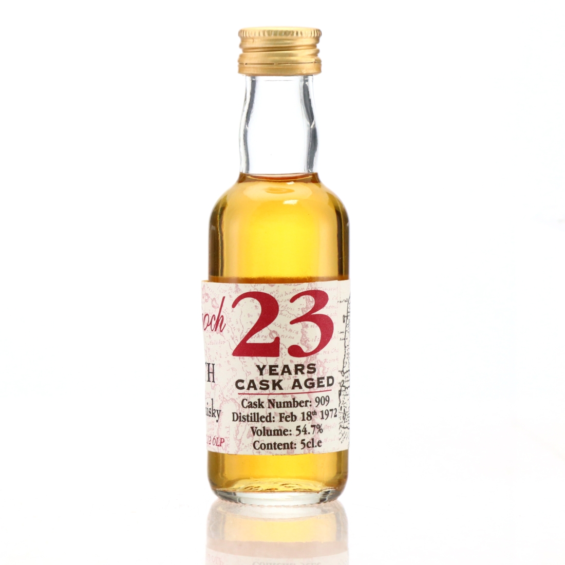 Bowmore 'Largiemeanoch' 1972 Whisky Connoisseur 23 Year Old Miniature