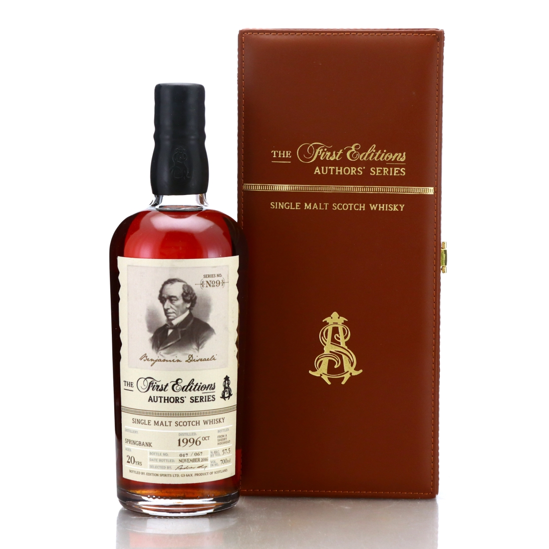 Springbank 1996 First Editions 20 Year Old Author's Series / Benjamin Disraeli - One of 67