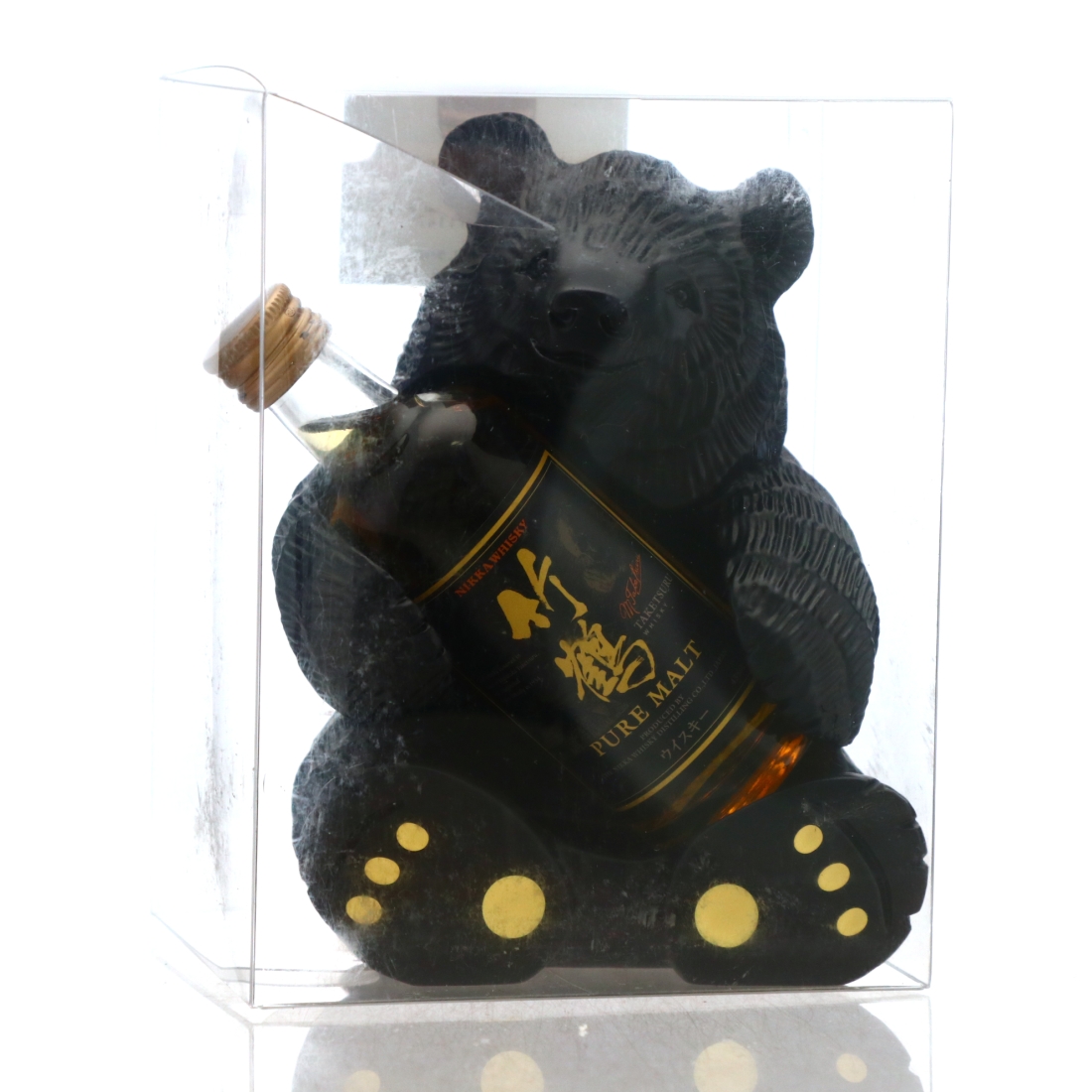 Suntory Pure Malt Whisky Miniature with Bear Plinth