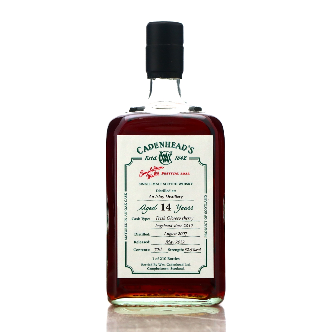 Islay Single Malt 2007 Cadenhead's 14 Year Old / Campbeltown Malts Festival 2022