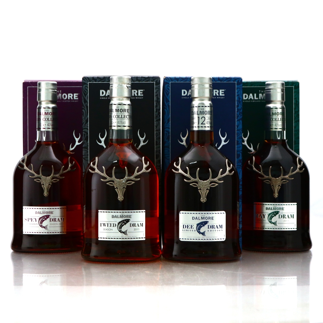 Dalmore River Series 2011 Release / Dee, Spey, Tay and Tweed Drams 4 x 70cl