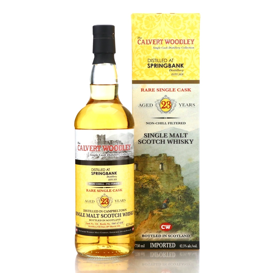 Springbank 1996 Calvert Woodley 23 Year Old 75cl / US Import