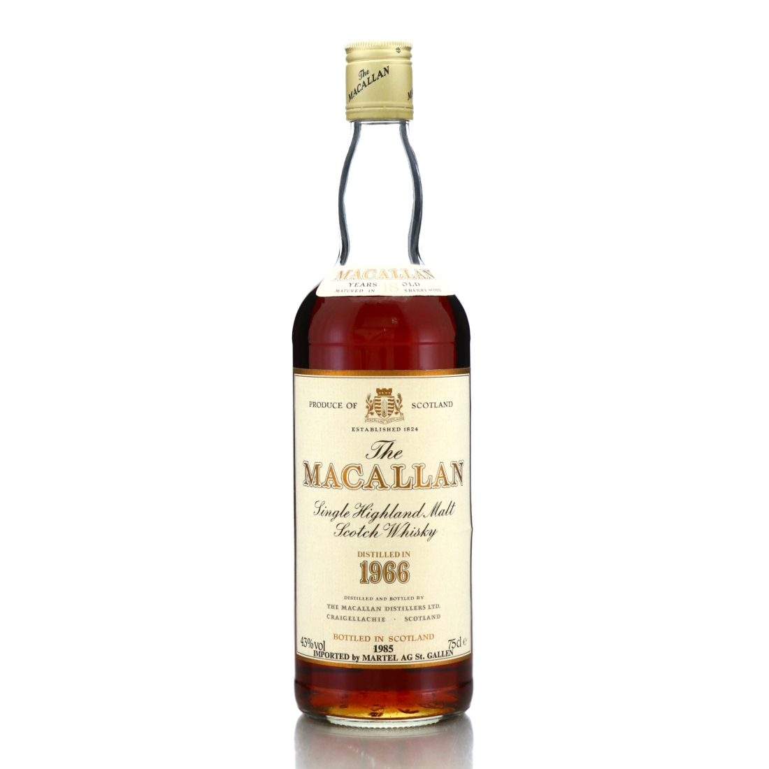 Macallan 1966 Special Selection 18 Year Old / Martel Import