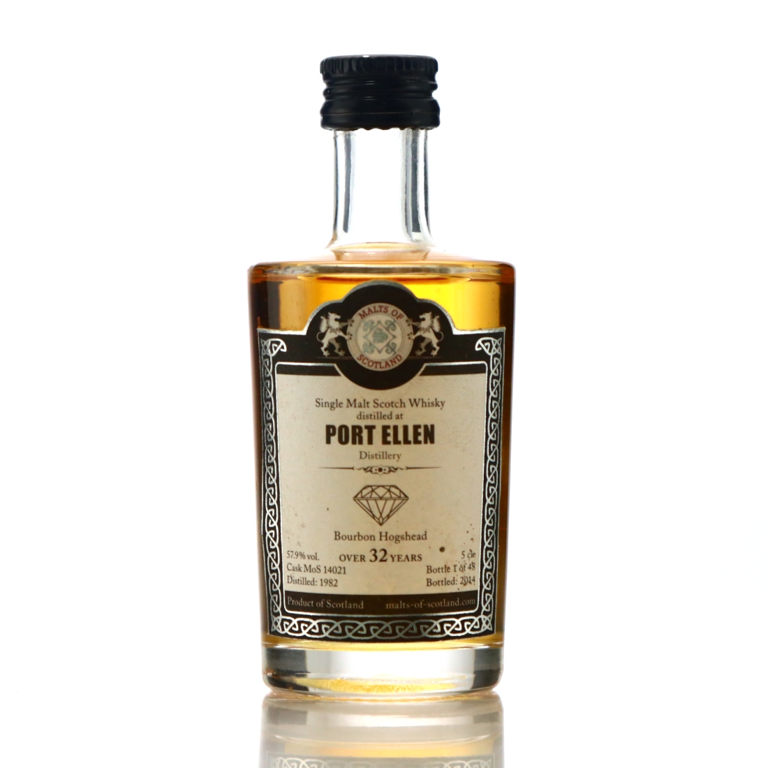 Port Ellen 1982 Malts of Scotland 32 Year Old Miniature
