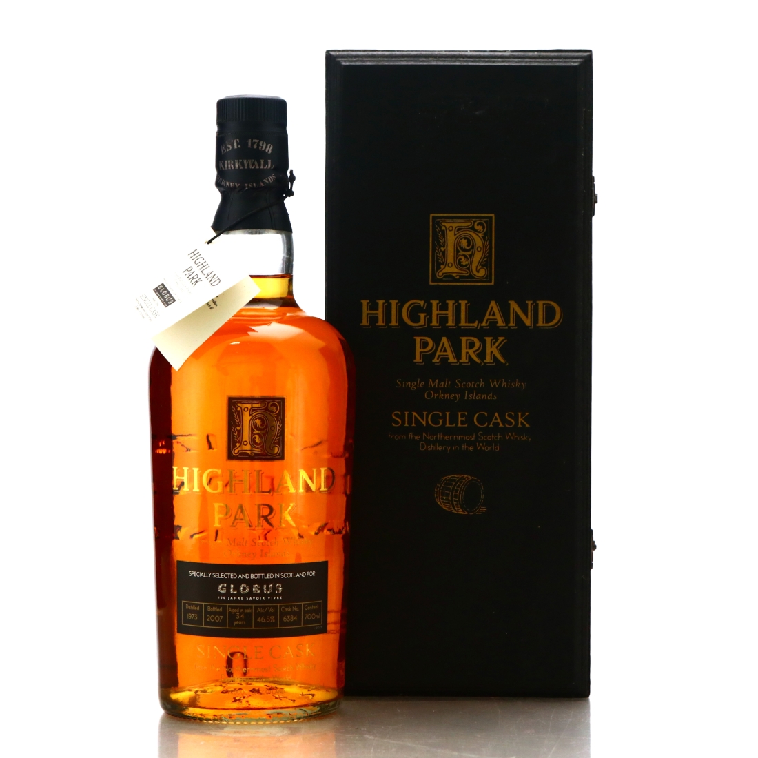Highland Park 1973 Single Cask 34 Year Old #6384 / Globus