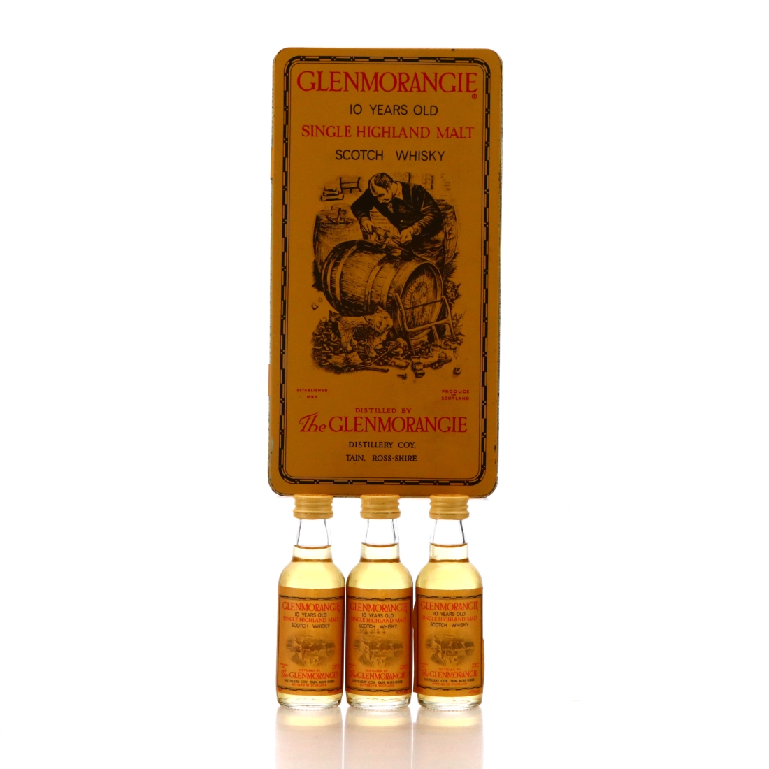 Glenmorangie 10 Year Old Miniature x 3