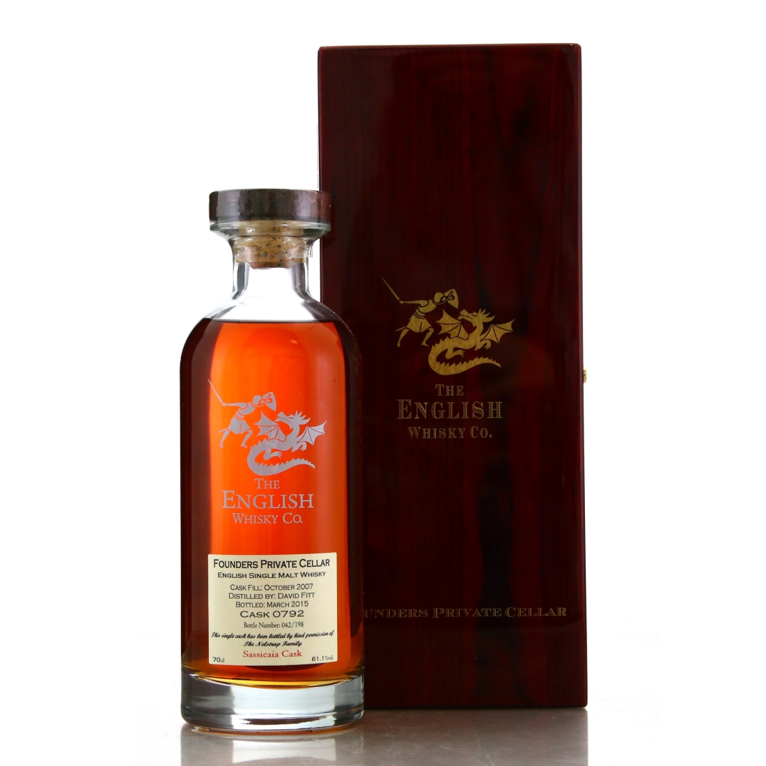 English Whisky Co 2007 Founders Private Cellar #762