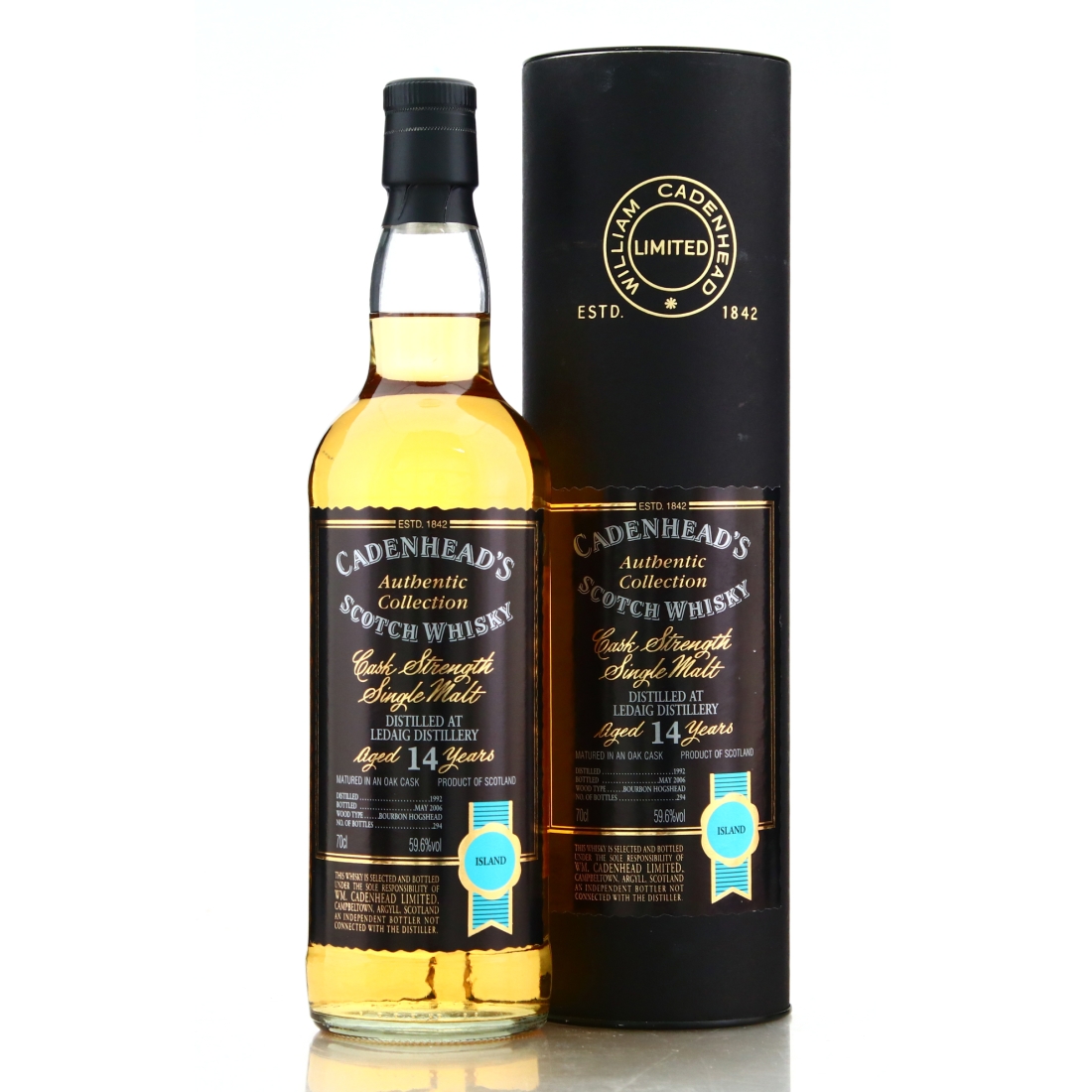 Ledaig 1992 Cadenhead's 14 Year Old