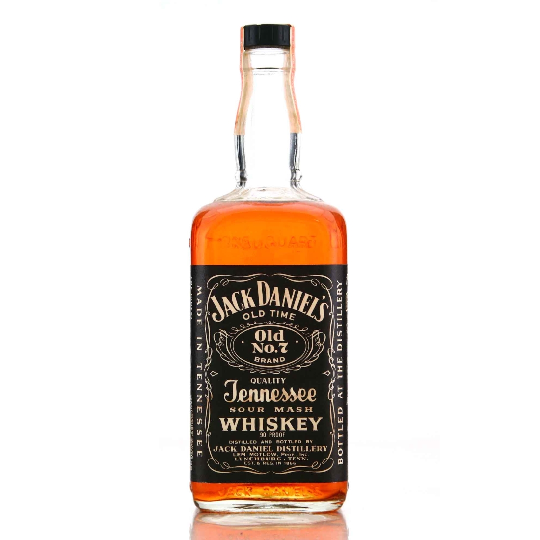 Jack Daniel's Old No.7 Brand 90 Proof Quart 1972