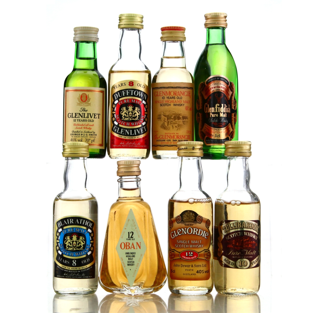 Single Malt Miniatures x 8 / includes Glenlivet