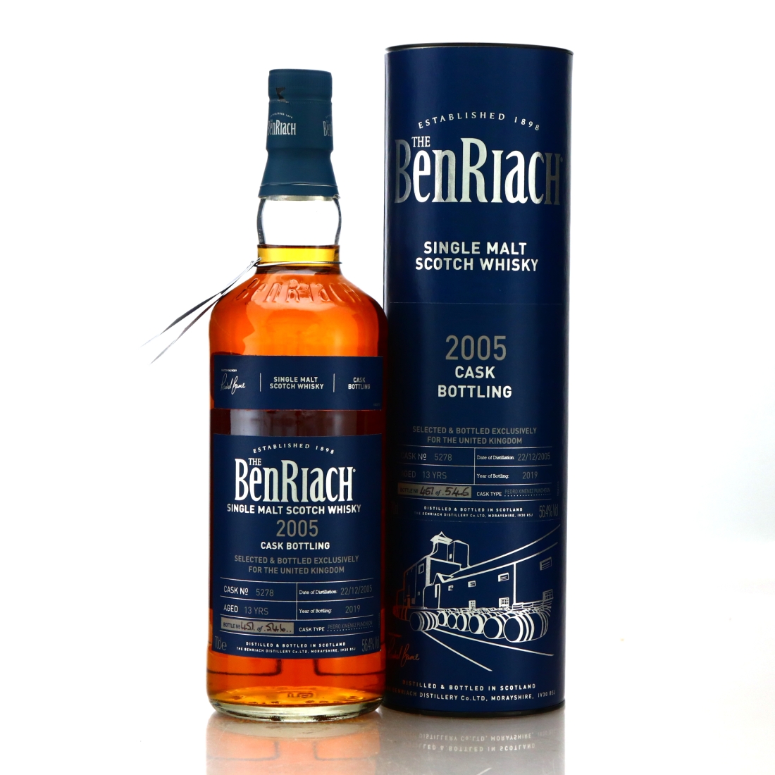 Benriach 2005 Single PX Cask 13 Year Old #5278 / UK