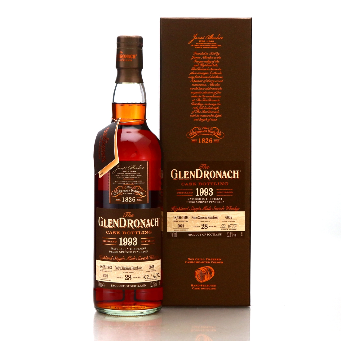 Glendronach 1993 Single Oloroso Cask 28 Year Old #6865