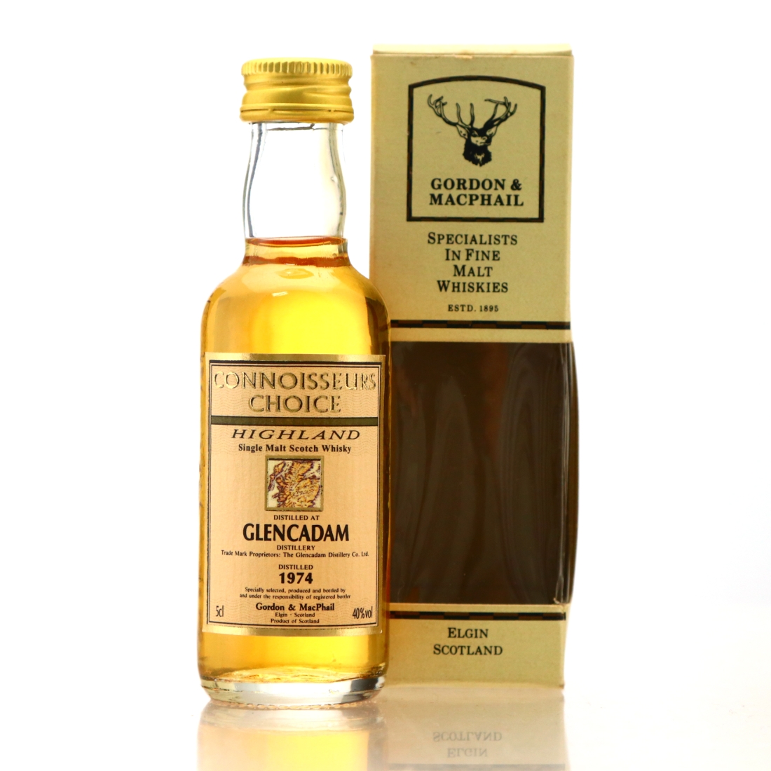 Glencadam 1974 Gordon and MacPhail Miniature