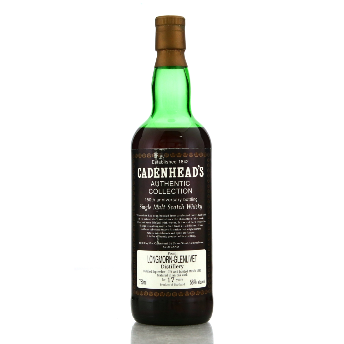 Longmorn 1974 Cadenhead's 17 Year Old 75cl / 150th Anniversary