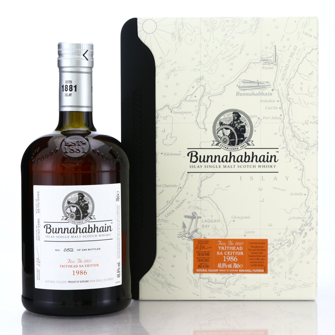 Bunnahabhain 1986 Trithead Sa Ceithir 34 Year Old / Feis Ile 2021