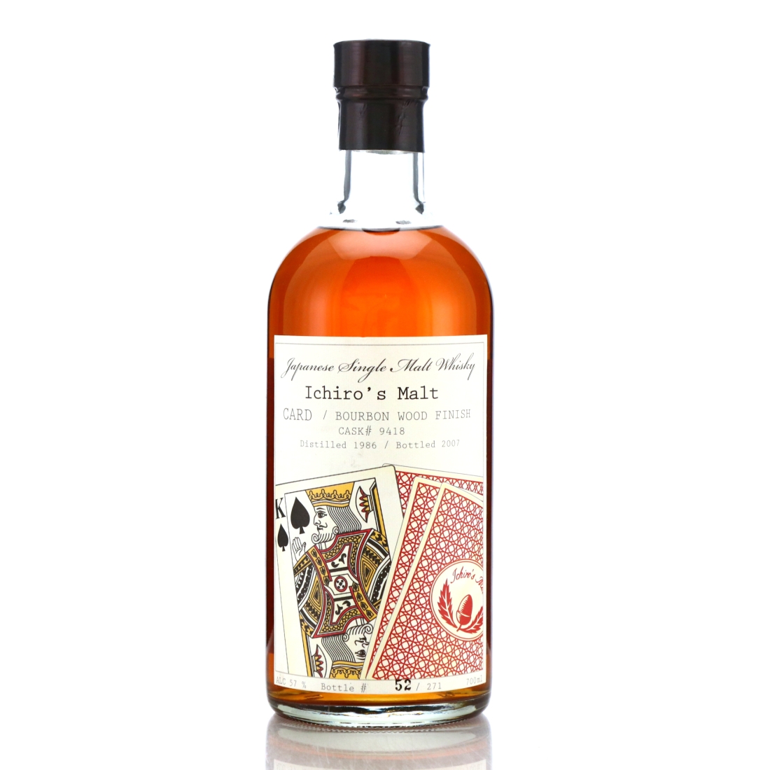 Image for Hanyu 1986 Ichiro's Malt 'Card' #9418 / King of Spades