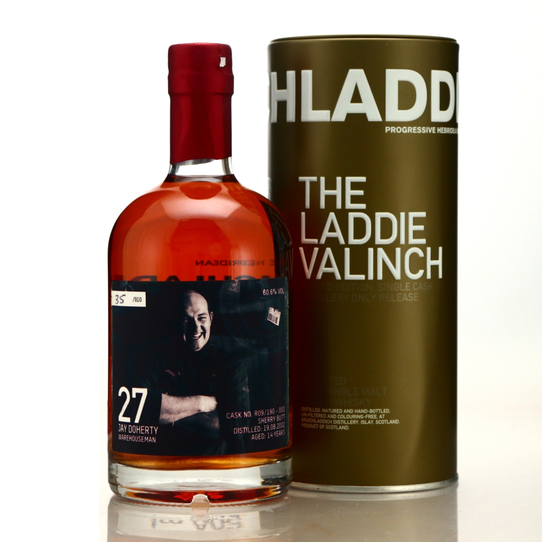 Bruichladdich 2002 Jay Doherty Valinch 14 Year Old / Sherry Butt
