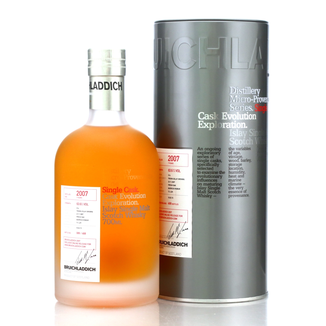 Bruichladdich 2007 Micro Provenance Single Cask 7 Year Old #14 / Distillery Webshop