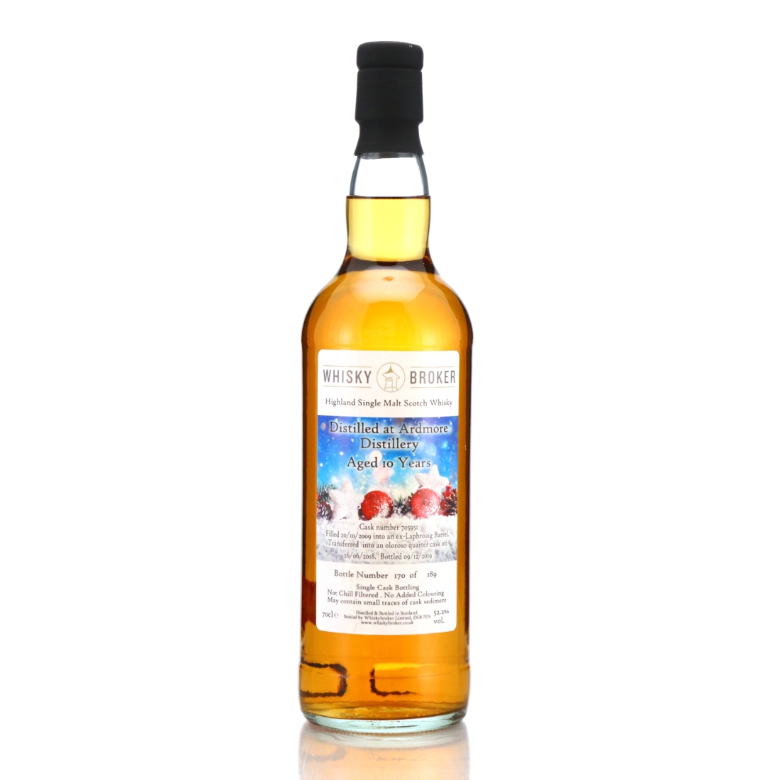Ardmore 2009 Whisky Broker 10 Year Old / Christmas 2019