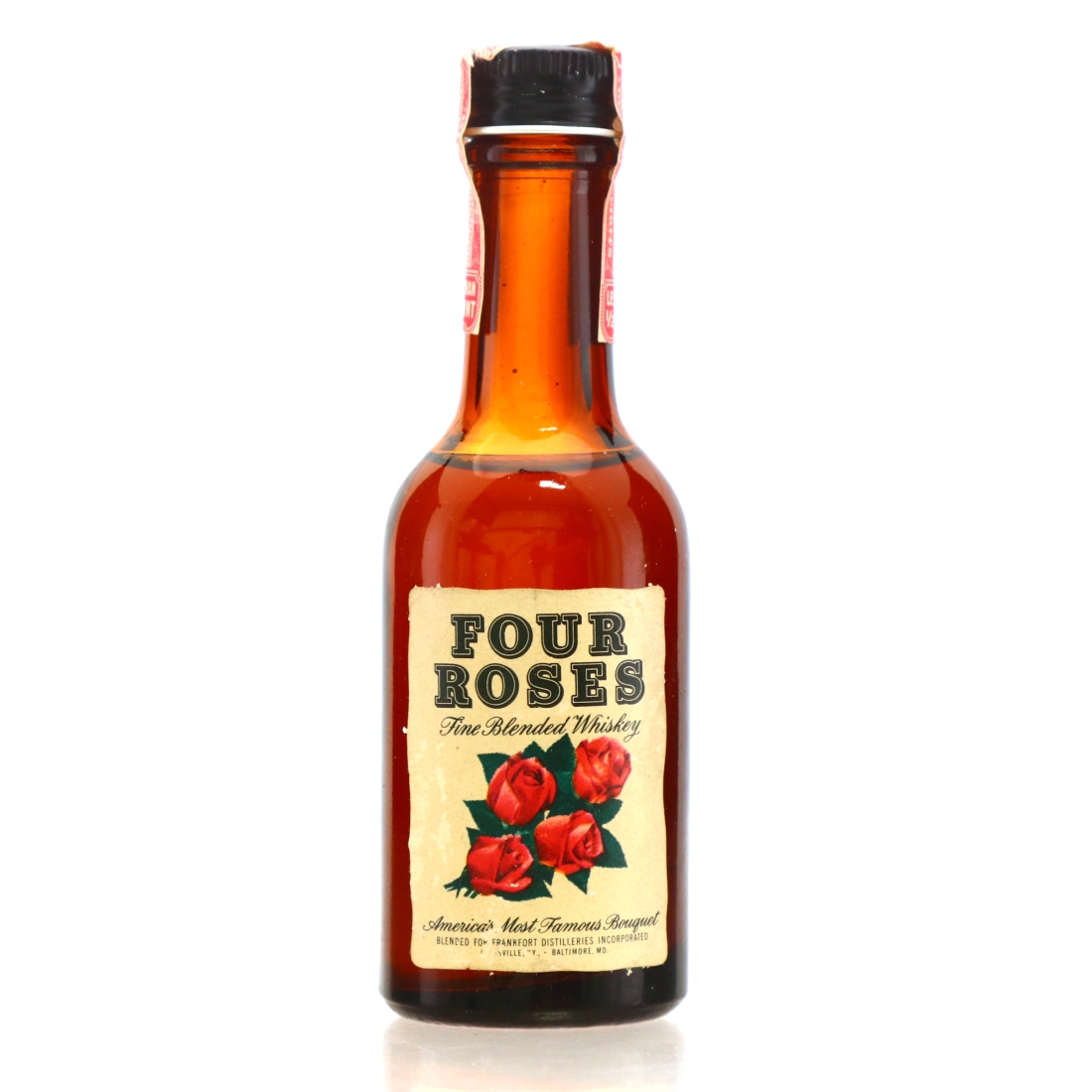 Four Roses Kentucky Fine Blended Miniature 1960s