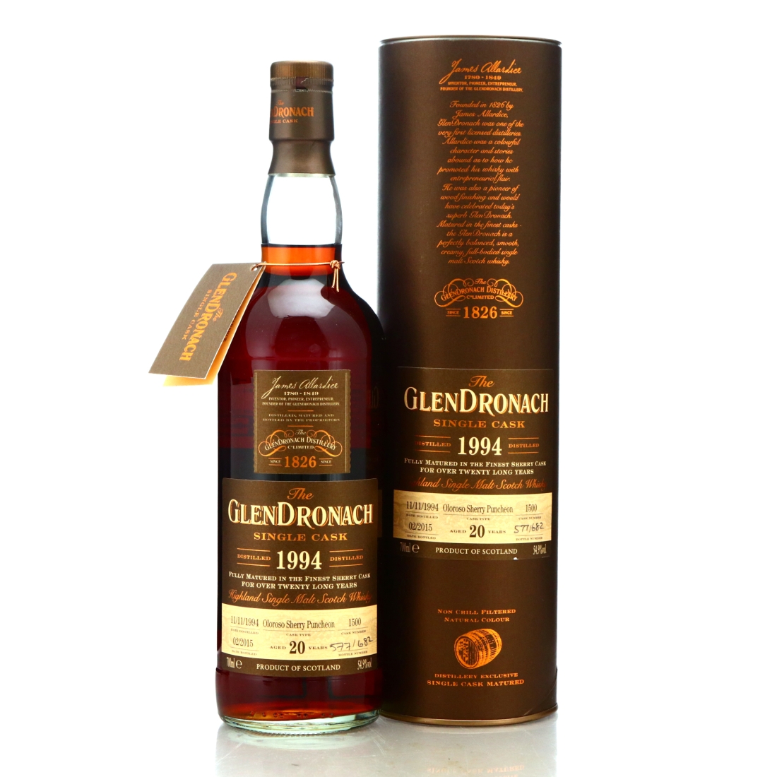 Glendronach 1994 Single Oloroso Cask 20 Year Old #1500